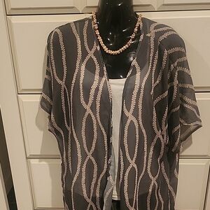 Niihau Shell Print Kimono Jacket